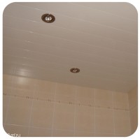 Комплект реечных потолков белый матовый Albes S-150 для ванной комнаты 2,2x1,8 м
