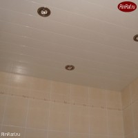 Реечный потолок Cesal для ванной комнаты белый жемчуг - Размер 1,8 м. х 1,5 м.