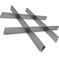 Грильято Люмсвет Стандарт - Серебристый металлик серебристый 20х20х40