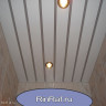 Качественный реечный потолок белый с металлик вставкой - Размер 1,5 м. х 1,4 м.