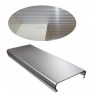 Качественный реечный потолок металлик серебристый в комплекте - Размер 1,5 м. x 3 м.