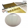 Алюминиевый реечный потолок бежевого теплого тона в комплекте - Размер 2.2 м. х 1.8 м.