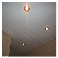 Реечный потолок для ванны 2.81x1.96м - Белый с белой вставкой
