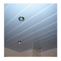 Подвесной реечный потолок в ванной комнате - A100AS Набор 2м х 2м Белый глянцевый