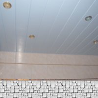 Размер 2,92 м. х 2.92 м. - Реечный потолок комплект 150 белый глянец/без вставки