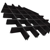 Решетчатый потолок грильято - черный 100х100х40