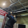 Армстронг потолок металлик перфорированный в котельную в комплекте - Размер 1,95 м. x 3,8 м.