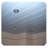 Реечный потолок белый матовый в ванную комнату - Размер 2,55 м. x 2,4 м