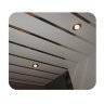 Комплект реечного потолка Албес для балкона 1,84 х 1,95 м 100 AS белый матовый/хром
