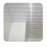 Качественный Реечный потолок белый матовый в душевую в комплекте - Размер 1,2 м. x 2 м. 