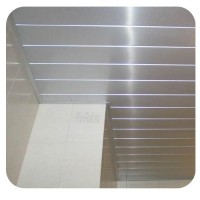 Качественный реечный потолок металлик серебристый в комплекте - Размер 1.8 м. x 1.75 м