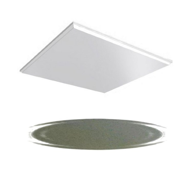 Потолок кассетный Cesal Standart Tegular Хром Lux A08 595х595 мм