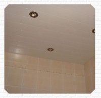 Качественный реечный потолок белый матовый в комплекте - Размер 2,65 м. x 2.32 м