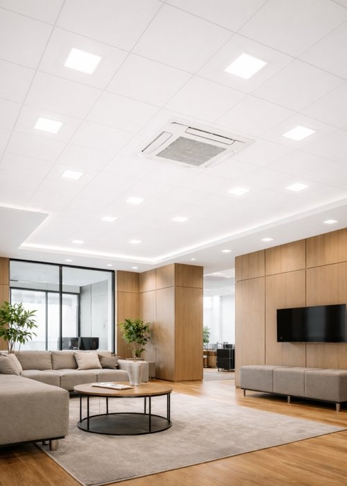Потолок Armstrong 4,5 × 4 м комплект в сборе с подвесной системой T24